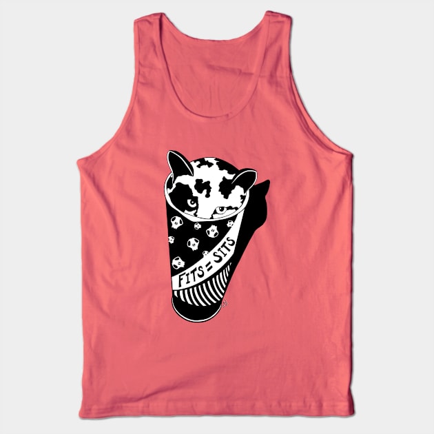 Fits = Sits Punk Kitten Tank Top by Sequoia Ananda